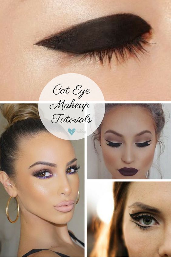 Cat eye makeup styles. Thick mod cat eye makeup. Beautiful cat eyes. Double winged cat eye makeup.