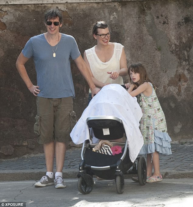Family time: The couple are enjoying their first family holiday as a foursome with their newborn daughter Dashiel and her big sister Ever