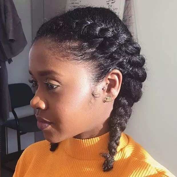 Flat twist pigtails