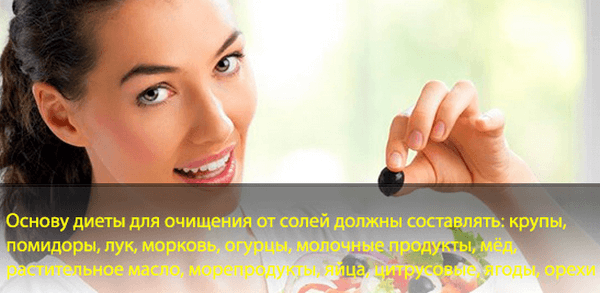 продукты выводящие соль из организма